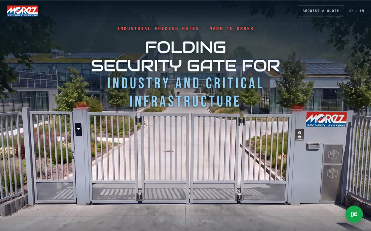 Morez folding security gate page